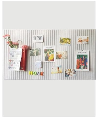 Rokeblau 60x40cm große Korktafel große Pinnwand, dekorative Pinnwand aus Filz, 0,9cm dick faltbare Fototafel mit selbstklebendem Klebeband, Sichttafel für Wände in der Schule/Beige