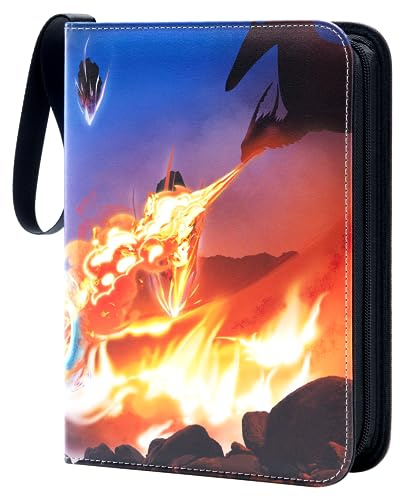 Mactoou Sammelalbum für Sammelkarten, 440 Taschen, Kompatibel mit MTG, 55 Seiten, 440 Karten Kapazität