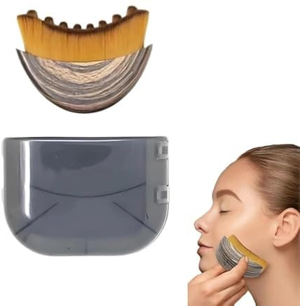 dinghaole Lymphdrainage-Massagegerät für Gesicht & Körper - Tragbare Gesichtslymphbürste für Kieferkonturierung, Müdigkeitslinderung, Trockenbürsten - Inklusive Reiseetui