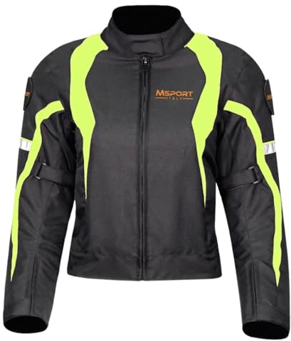 Msport Damen Motorradjacke Wasserdicht mit CE-Zertifizierten Protektoren – Sicherheit und Komfort auf jeder Fahrt