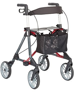 Russka Rollator Elan Classic anthrazit/dunkelrot, SH60 cm
