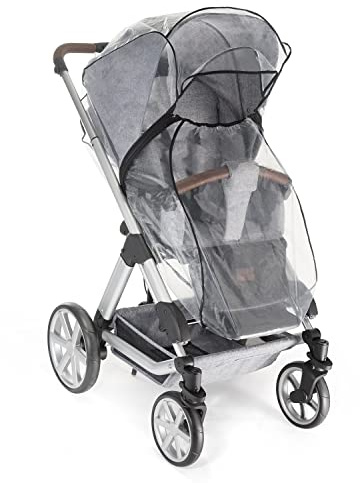 Reer RainCover Classic + Regenschutz, für Kombi-Kinderwagen mit Reißverschluss, 1 Stück (1er Pack)