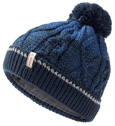 VAUDE Kinder Mütze Kids Cornua Beanie III, warm und elastisch, mit weichem Fleece-Innenfutter, ultramarine, M