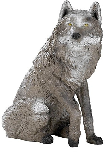Franzbogen - Sitzender Wolf; Ziel BZW. Zielscheibe für den Bogensport, Bogenschießen, Pfeil und Bogen, Armbrust Sport, aus hochwertigem langlebigen Material in 3D