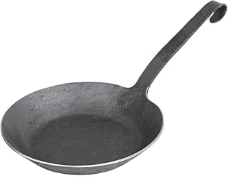 turk Bratpfanne 20 cm mit flachem Hakenstiel HANDGESCHMIEDET Serie 655 (H.Nr. 65520)