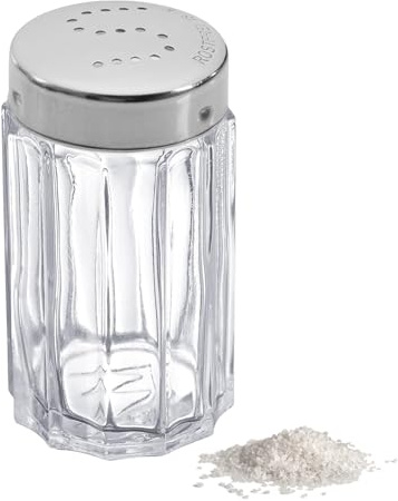 Westmark Salzstreuer, Fassungsvermögen: 50 ml, Glas/Rostfreier Edelstahl, Traditionell, Silber/Transparent, 63012260