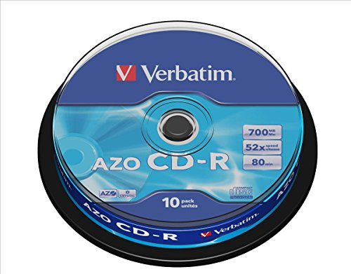 Verbatim SuperAZO 52x 700MB CD-R Rohlinge 10er Spindel