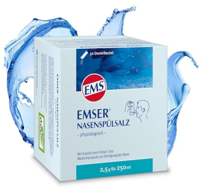 Emser Nasenspülsalz physiologisch zur Vorbeugung von Erkältungen, Allergien und zur Nasenpflege / 50 x 2,5 g Beutel