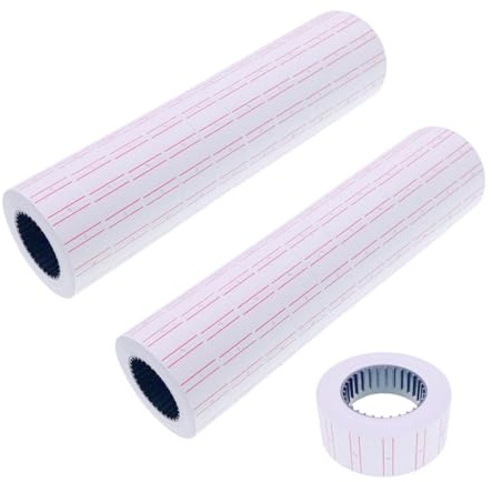 JZK 20 Rollen gesamt 10000 Stück Preisauszeichnungsetikett, 21 mm x 12 mm Preisauszeichner Etiketten 500 Stück pro Rolle