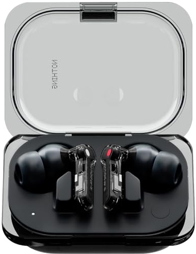 Nothing Ear (a) kopfhörer kabellos Bluetooth mit ANC, Bass-Enhance-Algorithmus und bis zu 42,5 Stunden Wiedergabezeit - Schwarz