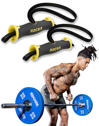 ROCSIX - Hochleistungs Trainingsgriff für Latzug, Kabelzug und Klimmzug – Ergonomisches Gym Zubehör mit Dynamischer Grifftechnologie – Made in Germany, für Fitness und Bodybuilding Workouts