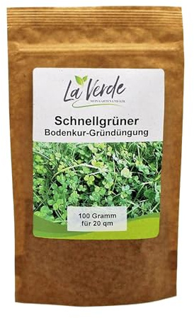 La Verde MEIN GARTEN UND ICH. Schnellgrüner Samen 100g für 20m², Bodenkur und Gründüngung, schnelle Begrünung, Saatgut ohne Gentechnik