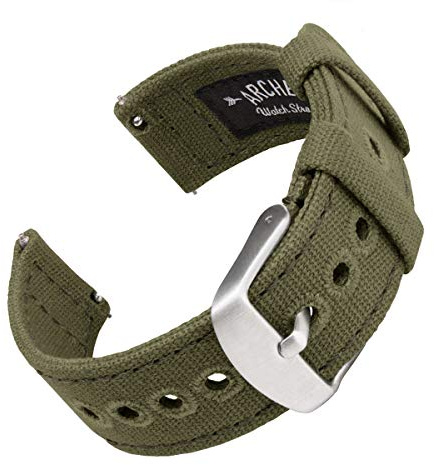 Archer Watch Straps - Canvas Uhrenarmbänder mit Schnellverschluss