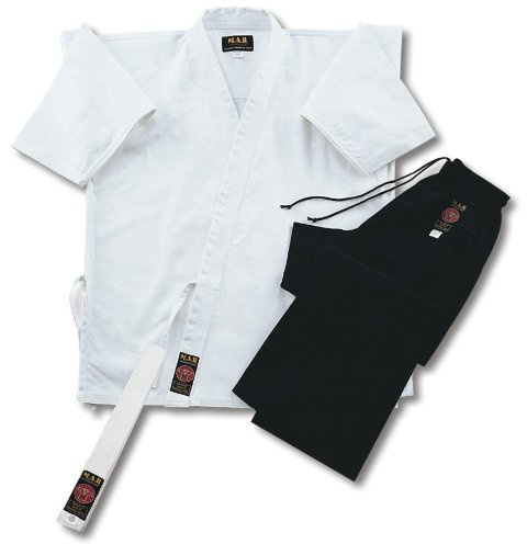 Unbekannt Playwell Karate-Anzug Jacke Weiß / Hose Schwarz