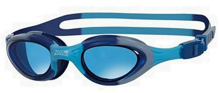 Zoggs Super Seal Schwimmbrille Kinder 6-14 – Kinder Schwimmbrille mit UV-Schutz, Antibeschlag, Junior Brille, Schnell Verstellbares Kopfband, 180° Rundumsicht, Blaues Glas, Blau