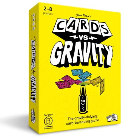 Big Potato Cards vs Gravity: Kannst du die Schwerkraft überwinden? Das perfekte Karten-Balancierspiel für die Kneipe oder zu Hause. Urkomischer Spaß für 2-8 Spieler (Mit Dosenadapter und Reisetasche)