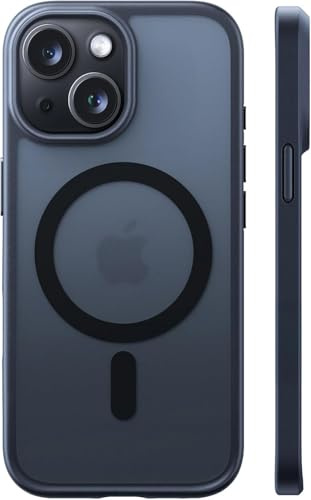TORRAS Guardian-Mag für iPhone 13 Hülle für MagSafe 13 Case Schwarz | Starke Magnetkraft Militärischer Fallschutz, Stoßfeste und Kratzfeste Schutzhülle Matt Schlanke Handyhülle für iPhone 13 Case