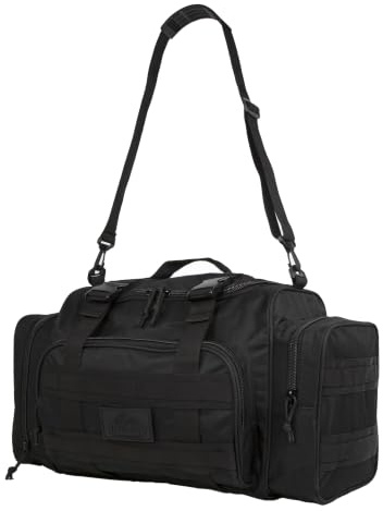 APRILBAY Duffle Bag Gymnastiktasche Reise- Wander- & Trekking-Sporttasche Jagd- & Angeltasche 43L Hochwertig & Langlebig (43L,Schwarz)