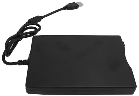 USB-Diskettenleser, 3,5 Zoll Tragbares Externes Diskettenlaufwerk mit 720 KB, 1,44 MB und 12 Mbit/s, Plug-and-Play für PC-Laptop