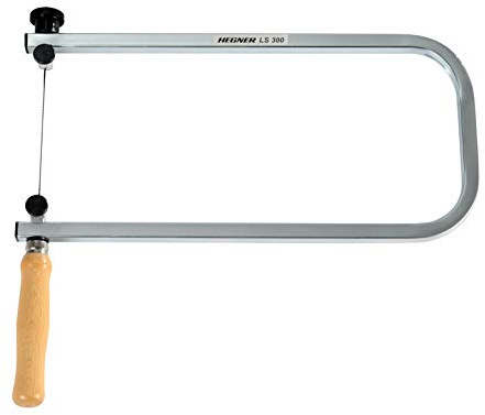 Hegner Laubsägebogen LS 300 (Ausladung 300 mm, Einspannsystem für Sägeblätter, Holzsäge für Kinder, Modellbau…) 96300