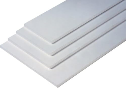 2 er Set - 2 Stück Regalboden Einlegeboden WEISS 467 x 290 mm (L 46,7 cm x B 29 cm) Fachboden für 50 cm Küchenschrank Spanplattenzuschnitt mit Kanten - ABS Kanten und Melaminkanten - livindo
