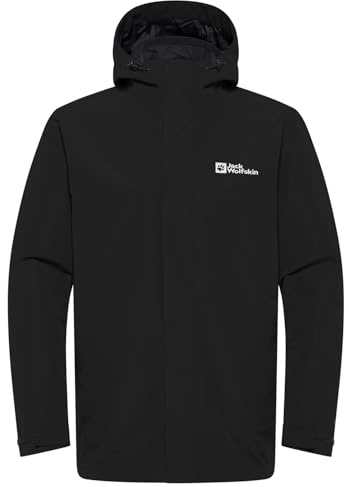 Jack Wolfskin Herren Altenberg 3in1 Jkt M, Schwarz, M EU