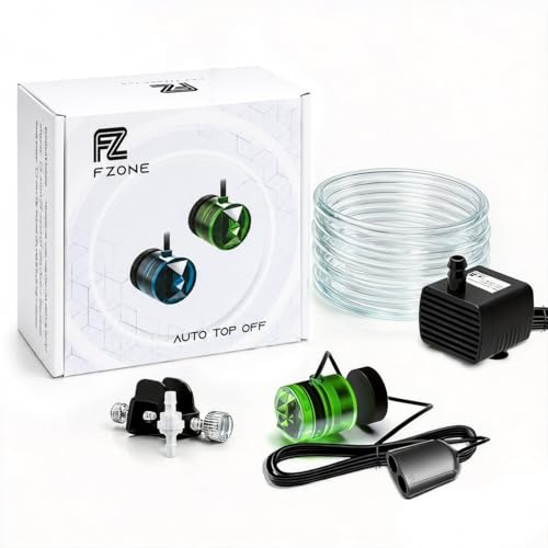 Fzone Automatisches Nachfüllsystem ATO für Aquarium mit Pumpe zur Obenbefüllung, Wassernachfüller mit Zwei optischen Sensoren für Aquarium, QST & ETFT sowohl für Riff- als auch für Pflanzenbecken