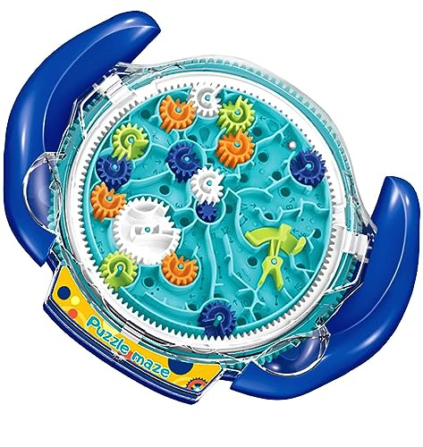 JRD&BS WINL 3D Labyrinth Spiel Puzzle Spiel für Kinder und Erwachsene (Blue | Erzieherisches Spielzeug für Jungen und Mädchen Geschenke für Kinder Labyrinthbrett Schwerkraft Labyrinth IQ Spielzeug