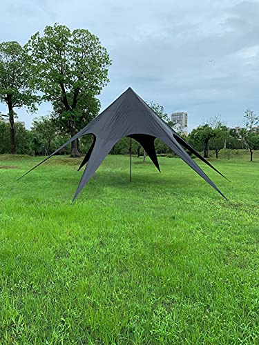 CLP Sternzelt 14M | XL-Sternzelt Für Den Garten I Event-Zelt Mit 14 Meter Durchmesser I Überdachten Zeltfläche Von Ca. 40 M˛ I In Vielen Farben, Farbe:schwarz