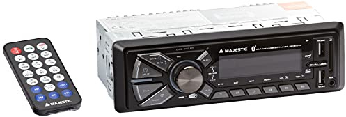 Majestic DAB-442 BT Autoradio RDS Stereo/DAB+ PLL, Bluetooth, Dual-USB, SD/AUX-IN-Eingänge, 180W (45W x 4ch), schwarz