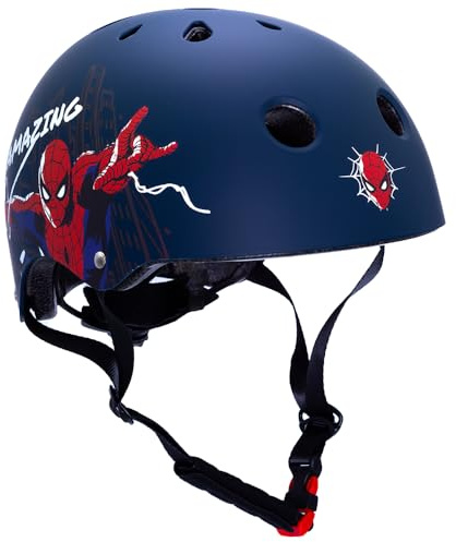 Marvel Fahrradhelm Spiderman Amazing, Skater, 52-56cm, ab ca. 6 Jahre
