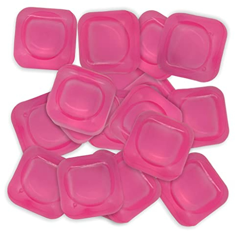 Eiswürfel Dauereiswürfel zum Kühlen von Getränken (18 Stück Set pinke Würfel)