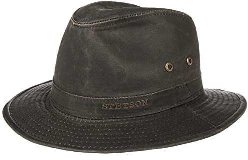 Stetson AVA Traveller Hut UV-Schutz 80 Herren Sommer Winter braun L (58-59 cm)
