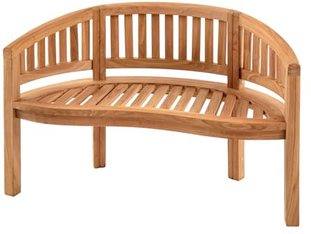 riess-ambiente.de Massive Gartenbank Empire Teak 120cm Natur Teakholz