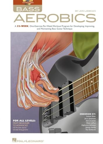 Liebman Jon Bass Aerobics Bgtr Tab (Book): A 52-week, One-exercise-per-week Workout Program for Developing, Improving, and Maintaining Bass Guitar Technique