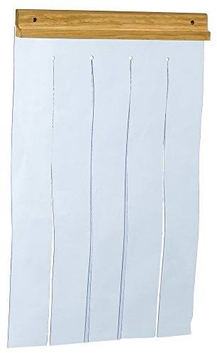 Ferplast Türvorhang für die Hundehütten Modell DOMUS MAXI, Tür für Outdoor-Hundehütten, transparente PVC-Lamellen, wasserdicht, Schutz vor Wind und Kälte, 40,5 x 69 cm