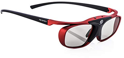 Hi-SHOCK RF Pro Scarlet Heaven - Funk 3D Brille für EPSON, JVC, SONY 3D Beamer - kompatibel mit ELPGS03 - JVC PK-AG3 & PK-EM2 Emitter - TDGBT500A - Shutterbrille - 120 Hz - wiederaufladbar
