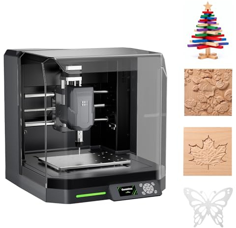 Genmitsu Cubiko CNC-Fräsmaschine, Werkzeugkalibrierung per Tastendruck, intelligente Höhenkartenmessung zum Fräsen von PCB, geeignet für Weichmetall, Holz, WLAN- und APP-Unterstützung