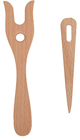 Strickgabel für Kinder Erwachsene, Holz Strickliesel für Basteln von Kordeln Holzwebernadeln Handgefertigter Flechter Strick Gabel für DIY Armband Halskette Geflochtene Werkzeuge
