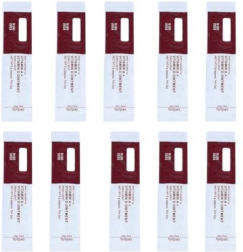 Proamate Tattoo Creme Narben Reparatur Gel - Microblading Aftercare Salbe Mit Vitamin A&D für Make-up und Healing Supplies (Weiß 10PCS/Pack)