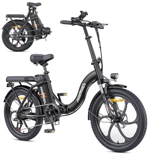 MilePort 1 Elektrofahrrad Für Erwachsene, 250W Klappbares Elektrofahrrad Mit 36V 13AH Abnehmbarem Akku, Geschwindigkeit 25KM/H und Reichweite 100KM, 20„ * 3.0“ Fetter Reifen (Urban, Schwarz)