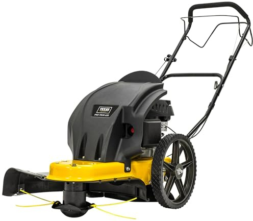 Texas Profi Wiesenmäher Hochgrasmäher Kreiselmäher Motorsense Rasenmäher Rasentrimmer Benzin Pro Trim 600 | 173cm³ | 4-Takt | 4PS | 60cm Arbeitsbreite | 45-90 cm Schnitthöhe