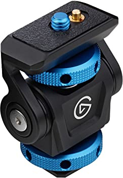 Elgato Cold Shoe – Einstellbare Halterung mit ¼-Zoll-Gewinde für Lampen, Blitzlicht, Mikrofone, kompatibel mit Key Light Mini, Licht-, Kamera-stativ, perfekt für Fotografie, Film- und Studioproduktion