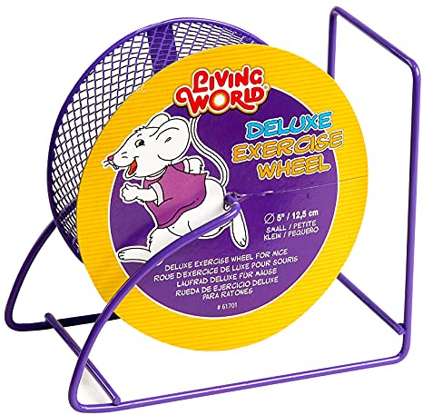 Living World Deluxe Laufrad für Hamster, Hamsterlaufrad, lila, 12,5cm
