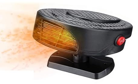 Riloer tragbare Autoheizung Hochleistungs-Schnellheizungslüfter zum Auftauen und Warmhalten der Windschutzscheibe 12V 150W