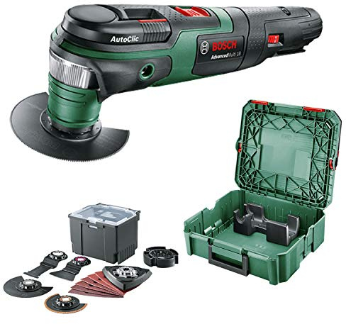 Bosch Multifunktionswerkzeug AdvancedMulti 18 (ohne Akku, 18-Volt-System, Universal-Zubehör-Set, in SystemBox | Größe S) - Amazon Edition