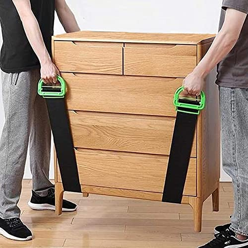 2 PCS Tragegurte Umzug, Transportgurt, 153CM Schwerlast Umzug Hebegurt Tragegurt - Lasten 600lbs, Einfaches Heben, Tragen, Bewegen von Boxen Möbeln Haushaltsgeräten