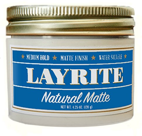 Layrite Natürliche Mattcreme 120g | Mittlerer Halt | Wasserlöslich | Mattes Finish