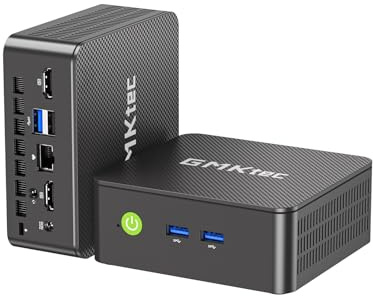 GMKtec Mini-PC N95 (Turbo 3,4 GHz) 8 GB DDR4 256 GB SSD Desktop-Computer 4K Dual HDMI Display/3x USB 3.2/WiFi 5 BT5.0/RJ45 Ethernet Nucbox G3S
