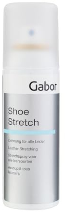 Gabor Shoe Stretch Dehnungsspray für Lederschuhe 125 ml, Lederdehner-Spray weitet enge Lederschuhe, Schuhdehner beseitigt Druckstellen, gegen drückende Schuhe, schnelle Schuhdehnung, beugt Blasen vor